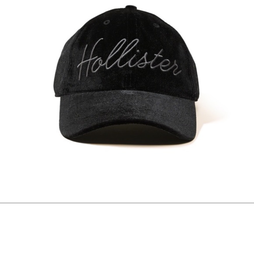 Black velvet Hollister cap hat
